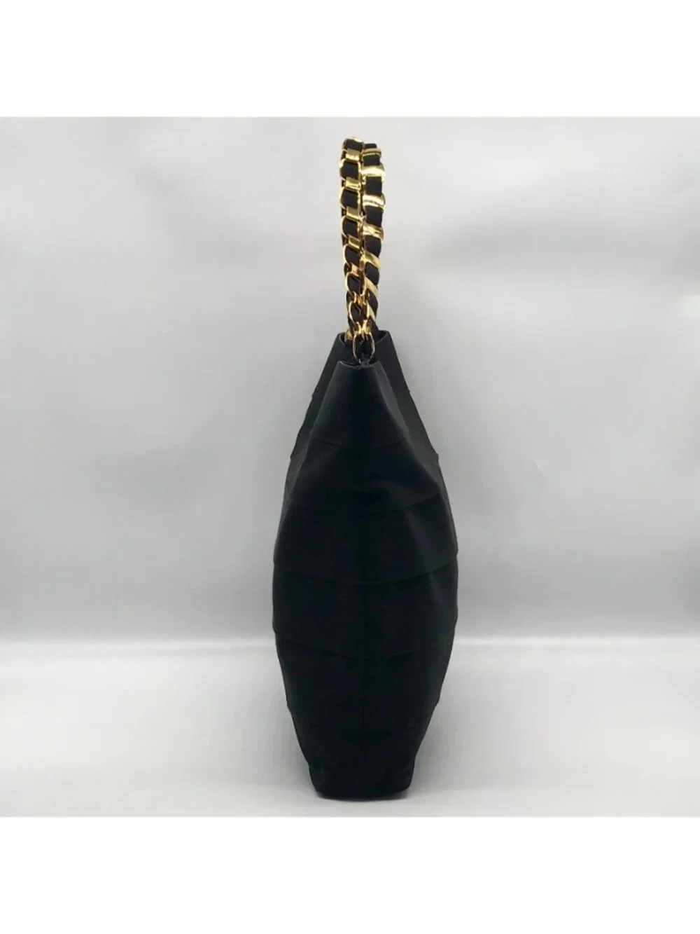 Salvatore Ferragamo Black Tiered Grosgrain Ribbon Tote Bag